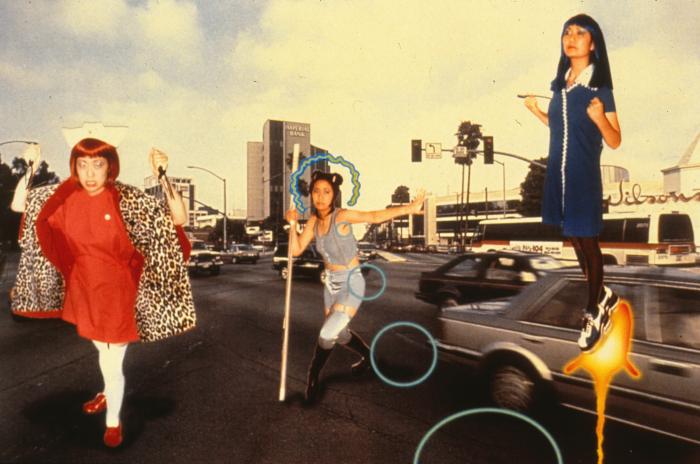 Red Nurse, Princess Clair V, and Sapphire on Wilshire Blvd